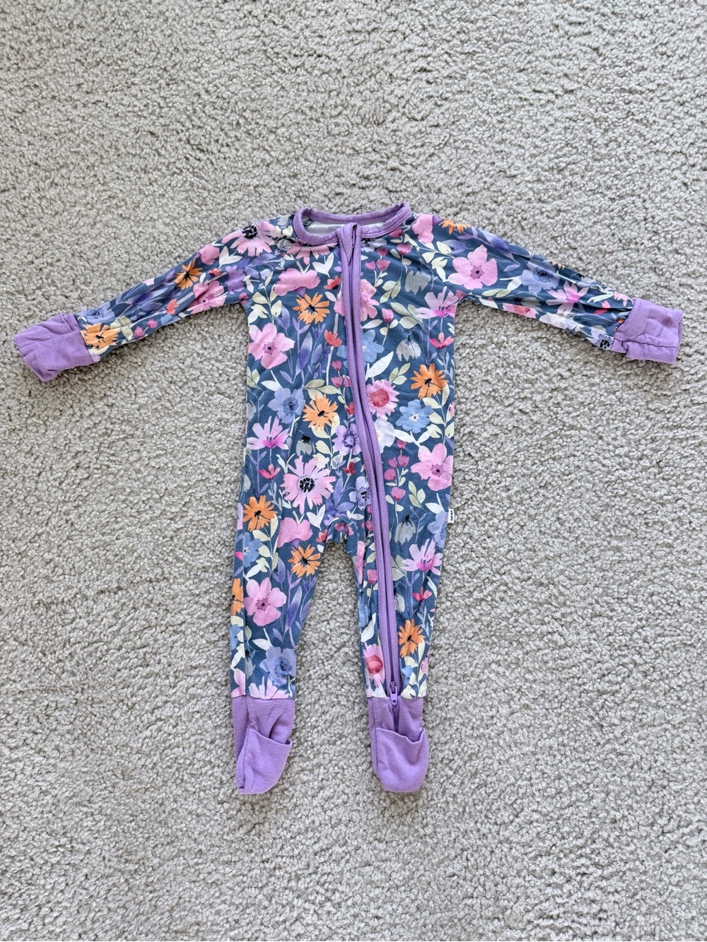 Little Sleepies “Dusk Blooms” Zippy